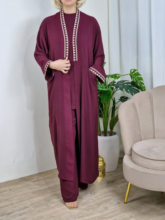 Ensemble amira 3 pièces brodé