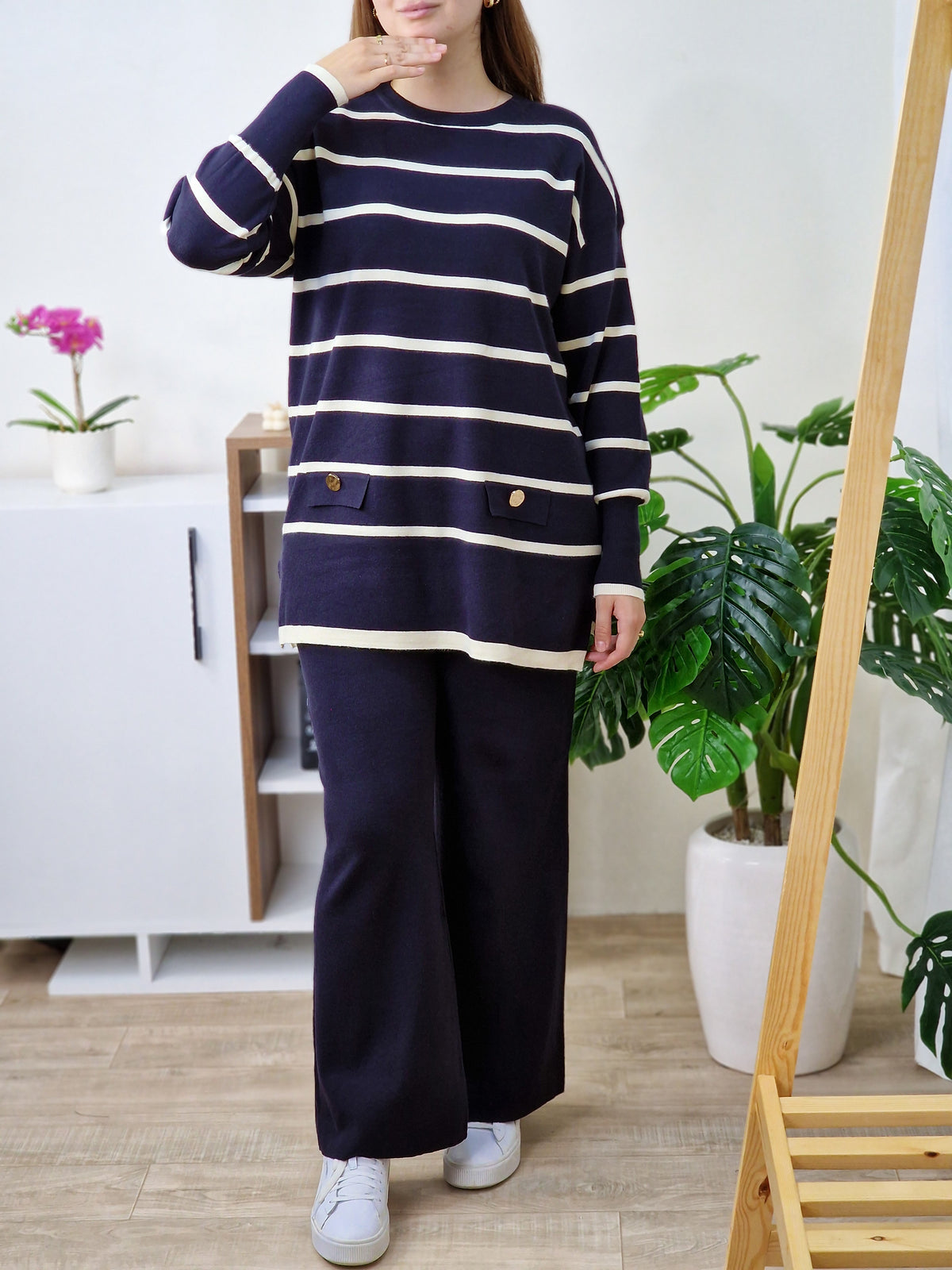 Ensemble en maille -marinière-