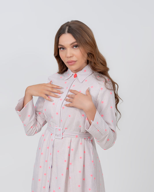 Robe candy rayé