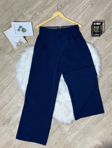 Pantalon large Classique -Bleu marine-