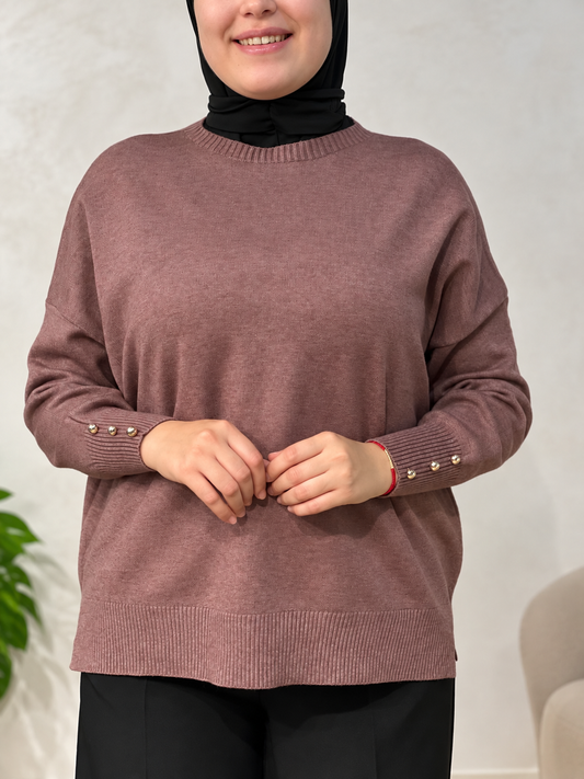 Pull élégance en maille -luna-