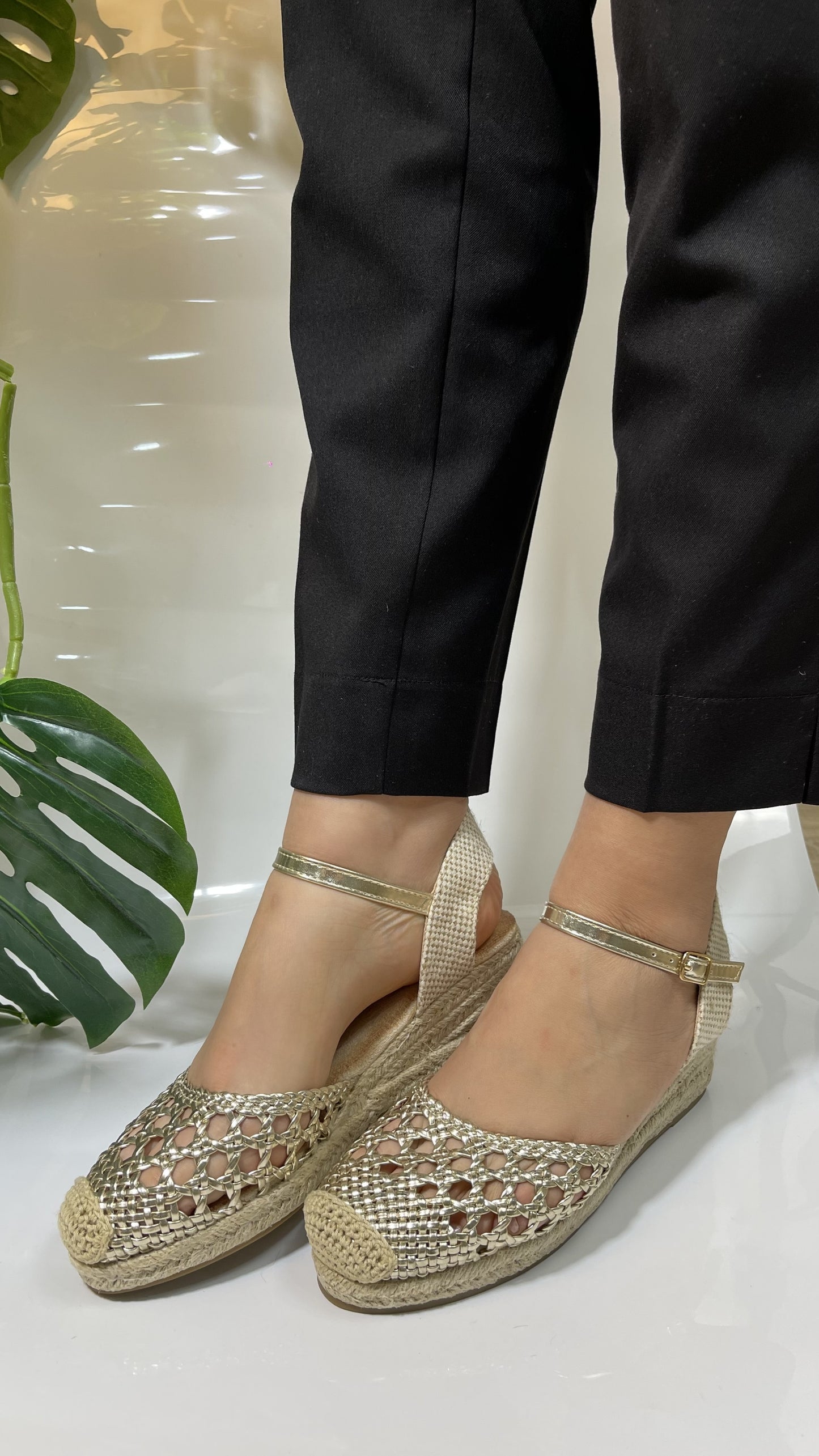 Espadrilles Élégantes -Doré-