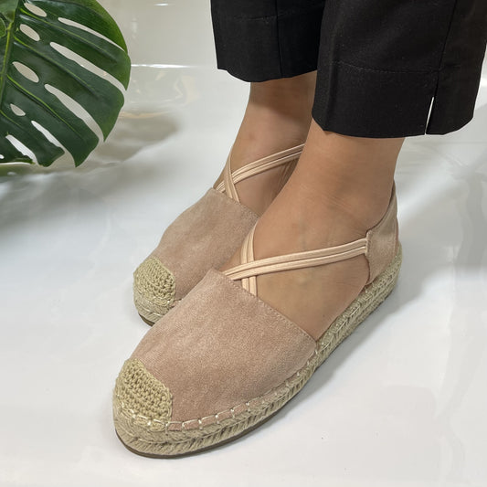 Espadrilles Élégantes -beige pink-