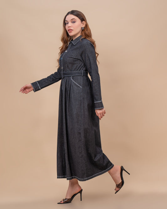 Robe Denim Élégance