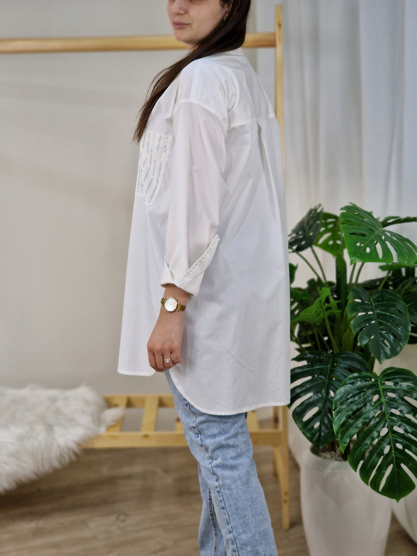 Chemise blanche oversize