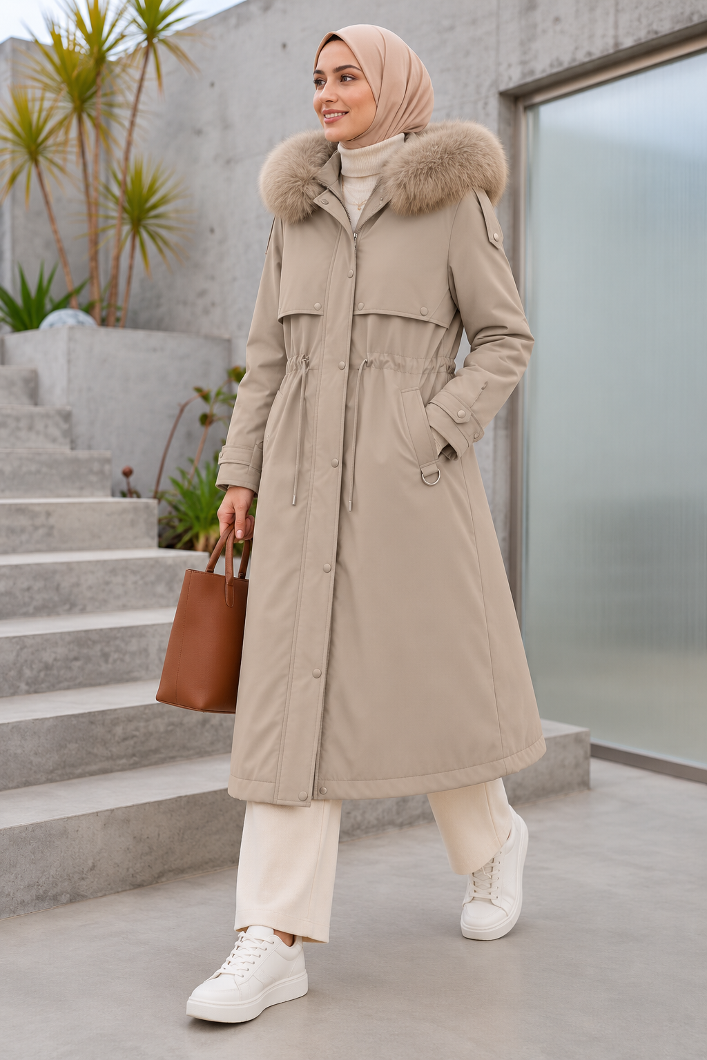 Manteau Parka long Lina