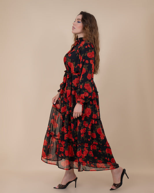 Robe Rose Noir