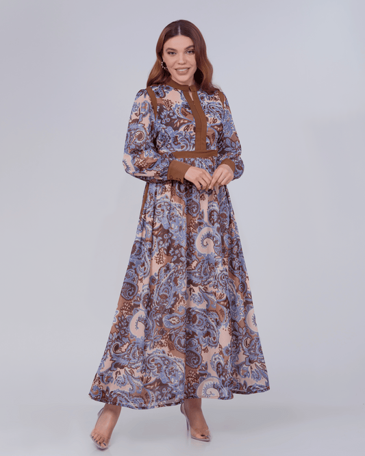 Robe Élégance Orientale -BLEU-