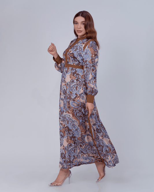 Robe Élégance Orientale -BLEU-