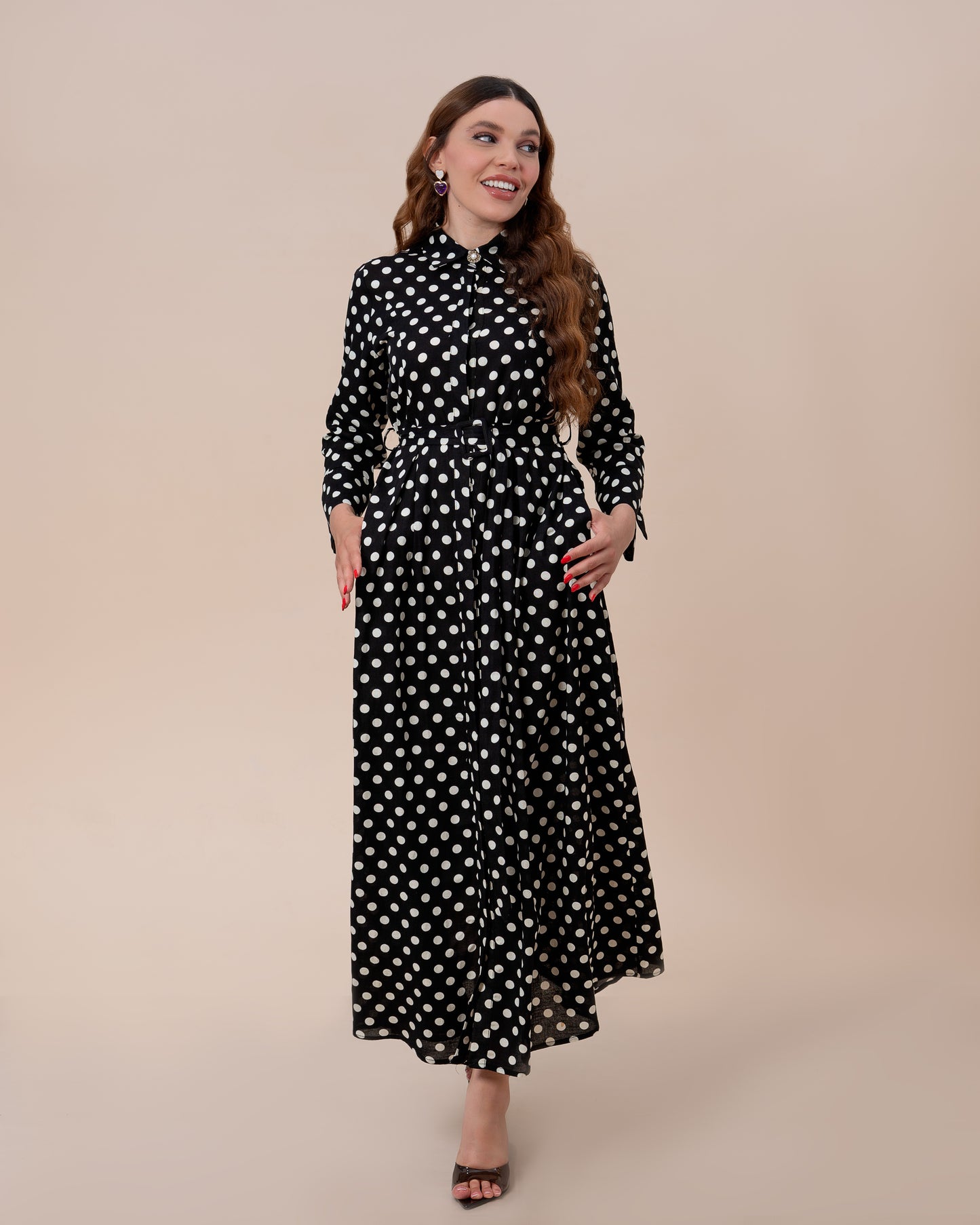 Robe Lina  à pois