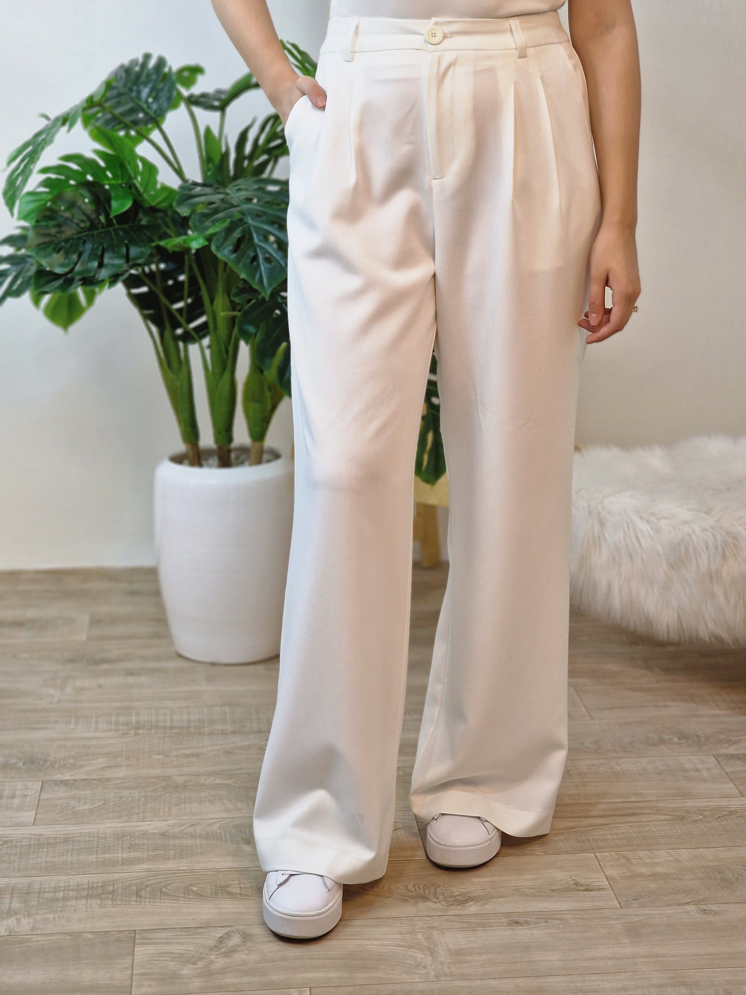 pantalon large classique carla