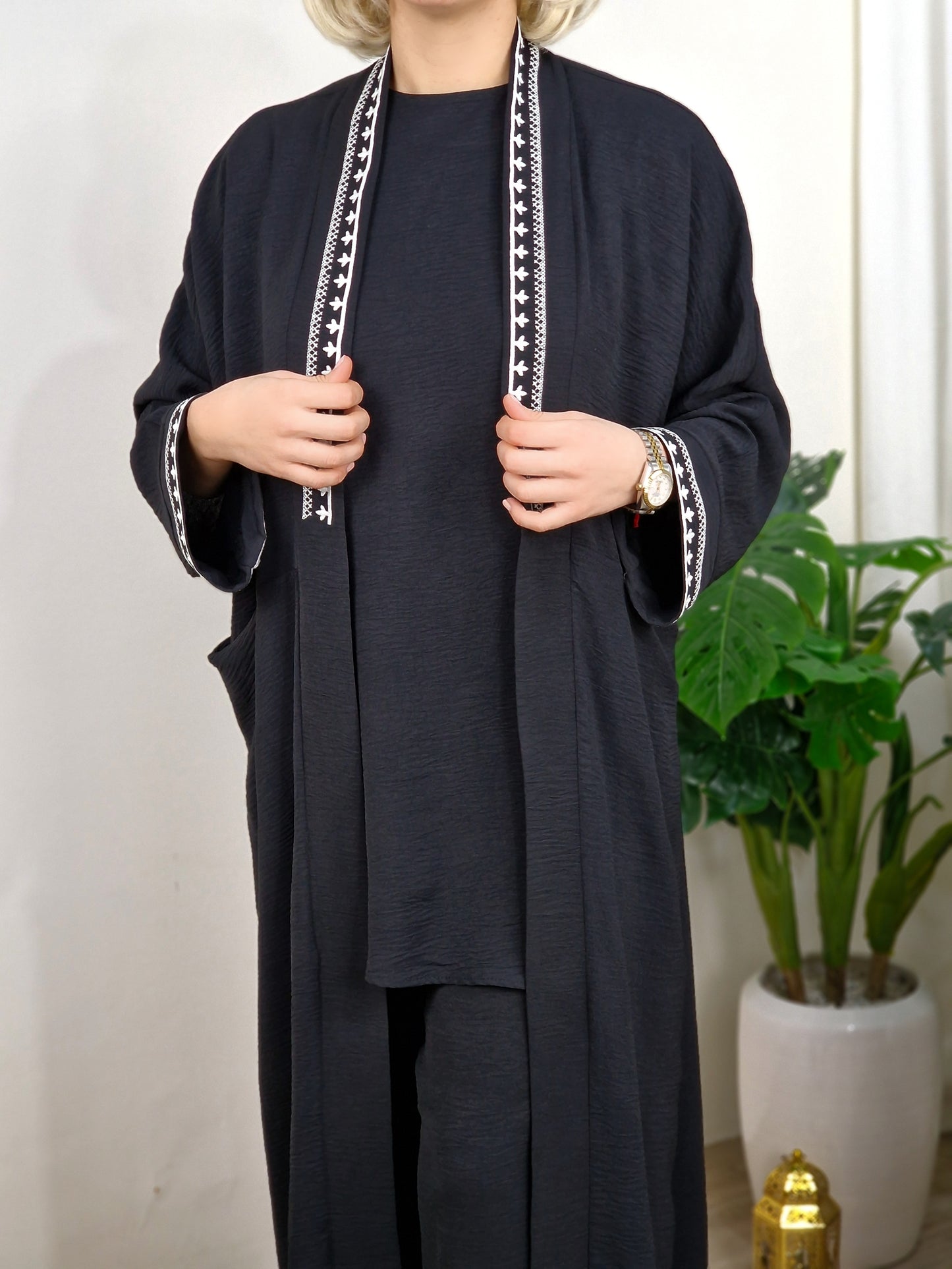 Ensemble amira 3 pièces brodé