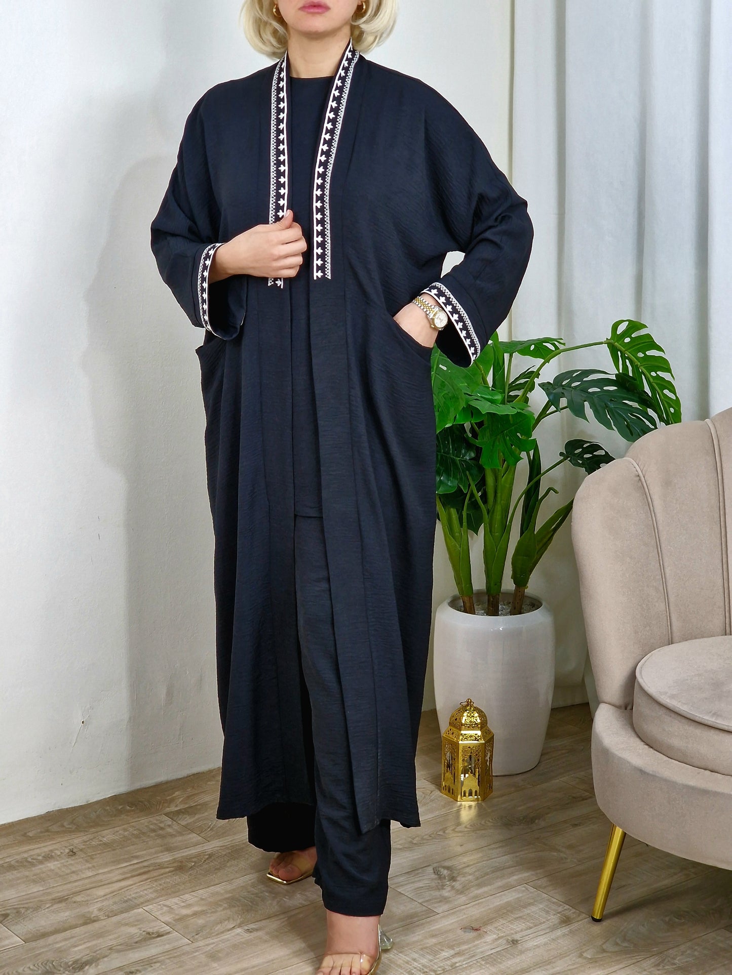 Ensemble amira 3 pièces brodé