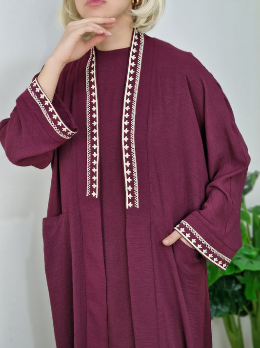 Ensemble amira 3 pièces brodé