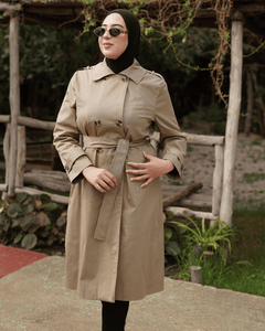 Trench coat kaki