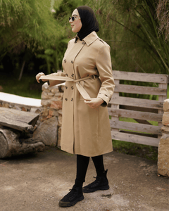 Trench coat camel