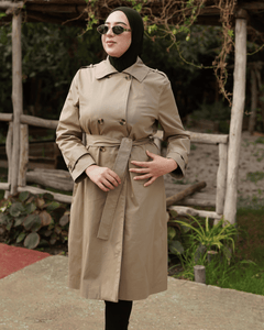 Trench coat kaki