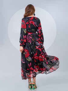 Robe Orchidée Noire