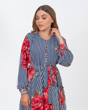 Charger l&#39;image dans la galerie, Robe Rayhana à rayures
