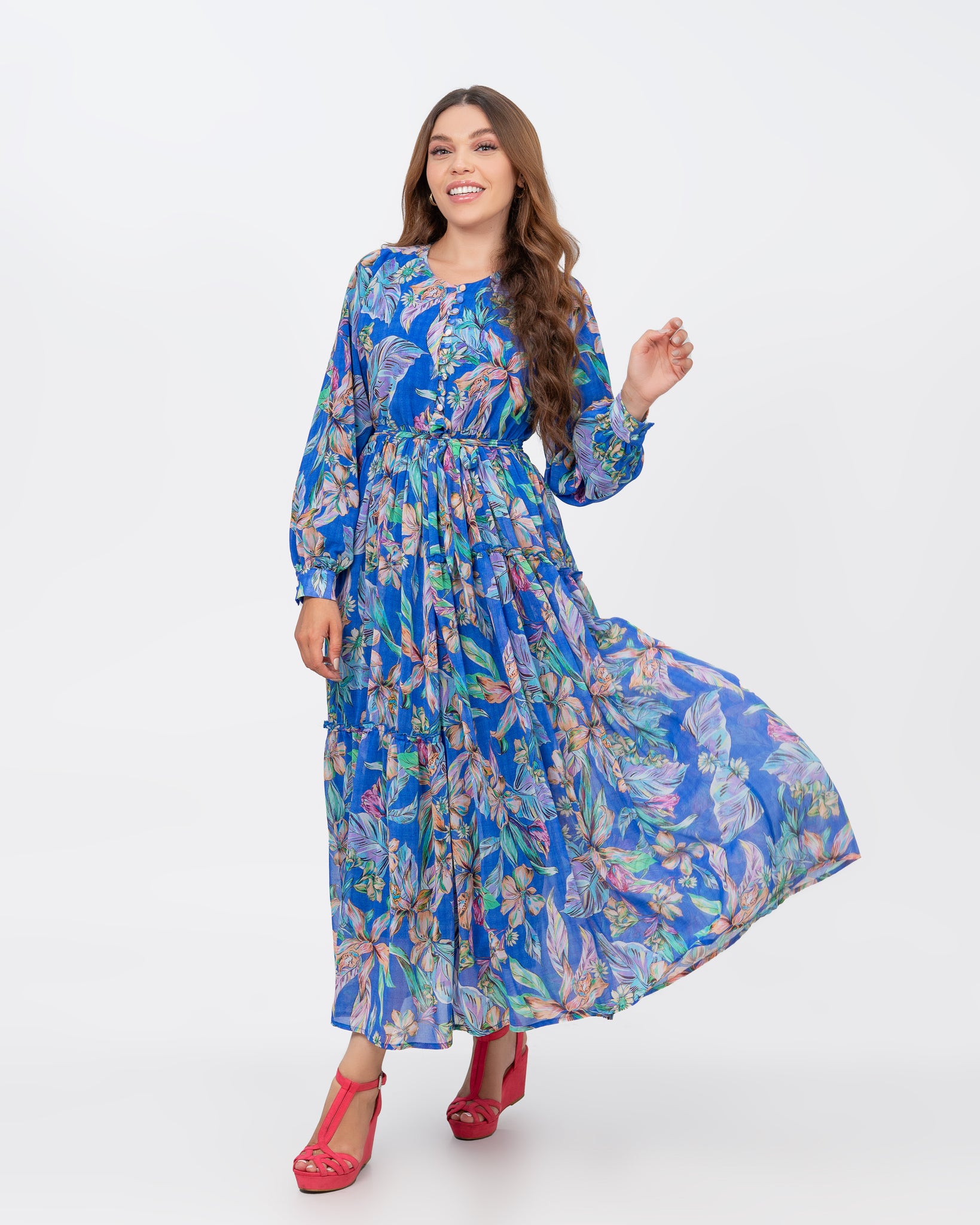 robe lila bleu