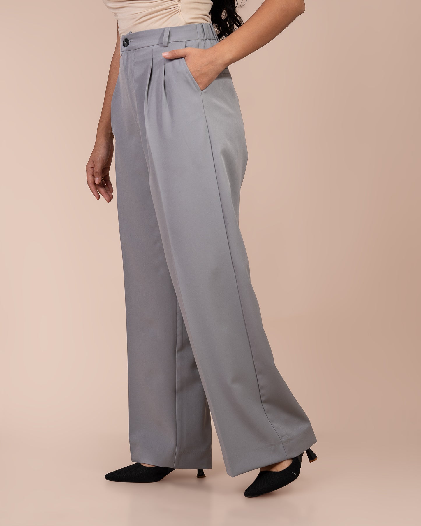 Pantalon Carla – Taille Haute • Coupe Large Confort