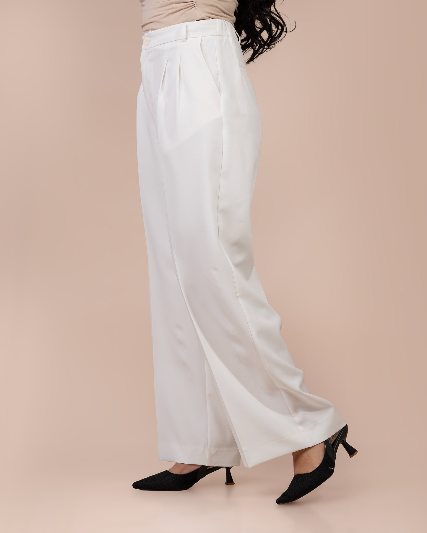 Pantalon Carla – Taille Haute • Coupe Large Confort