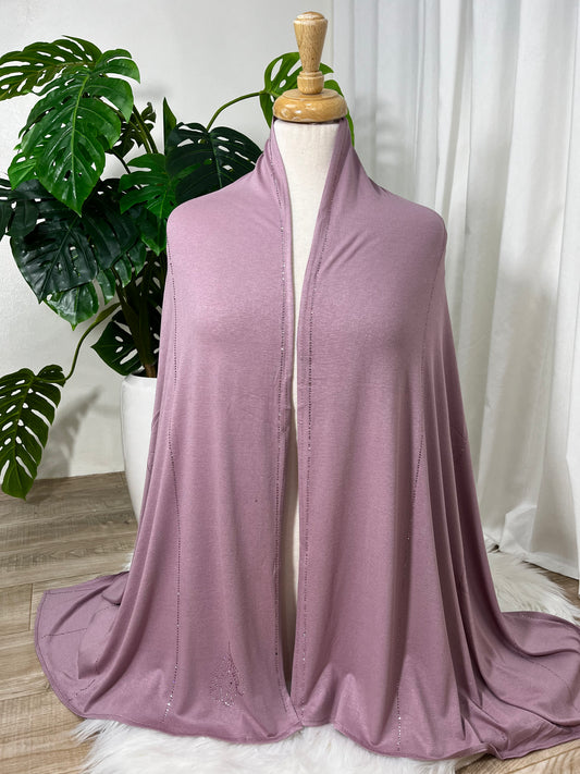 Chal perlé  lycra -basic- Nuances Rose Move