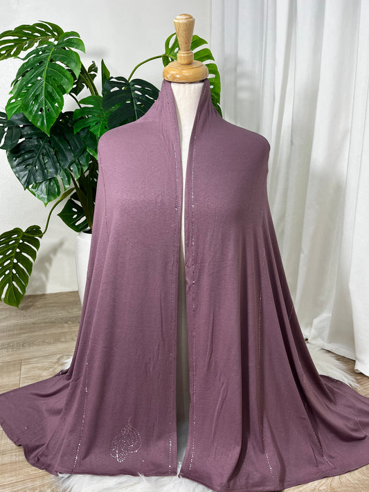 Chal perlé  lycra -basic- Nuances Rose Move