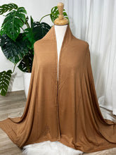Charger l&#39;image dans la galerie, Chal perlé  lycra -basic- Nuances Marron &amp; beige
