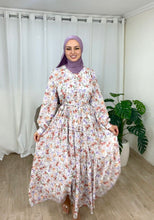 Charger l&#39;image dans la galerie, Robe fleurie-violet
