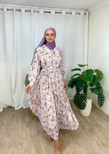 Charger l&#39;image dans la galerie, Robe fleurie-violet
