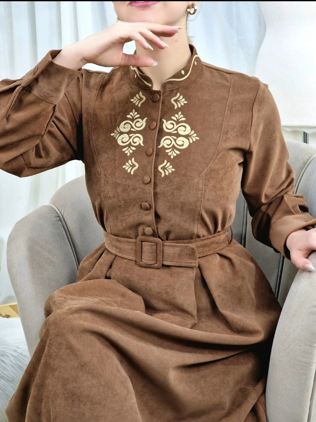 Robe Nour brodée