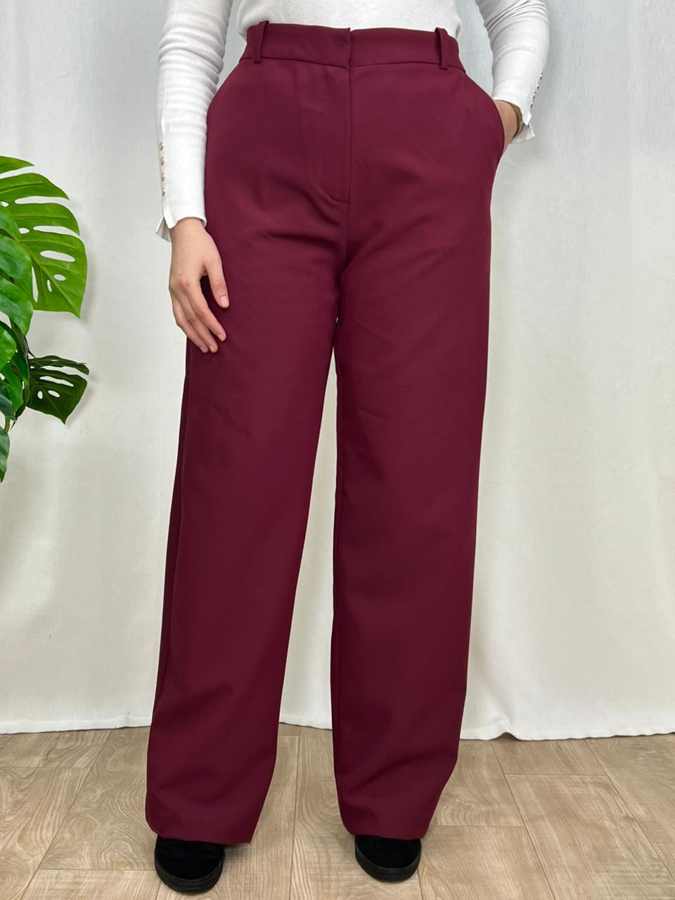 Pantalon NOVA – Coupe droite en tissu tergal