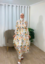 Charger l&#39;image dans la galerie, Robe FLORYA jaune

