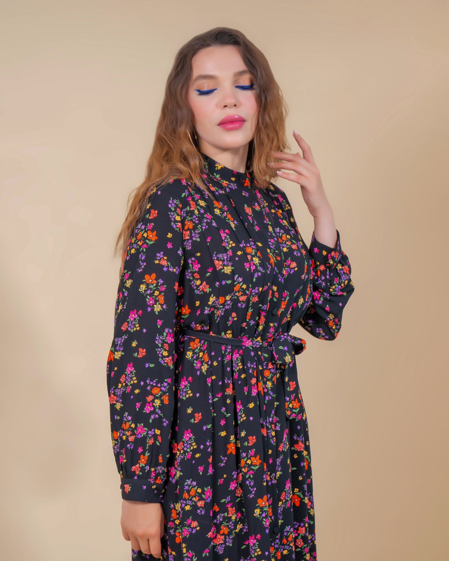 Robe Flora Noir