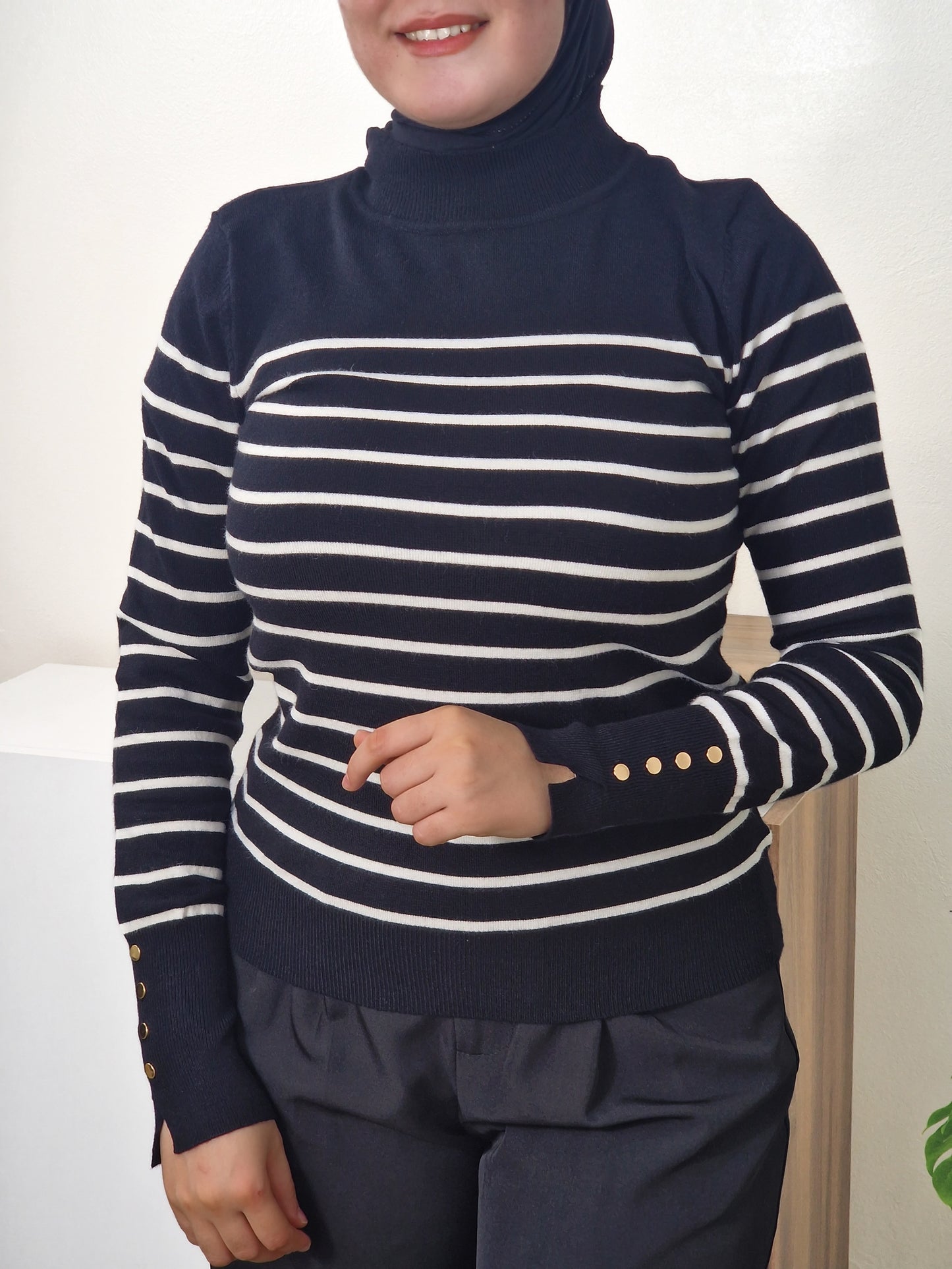 Pull en maille -Marinière -