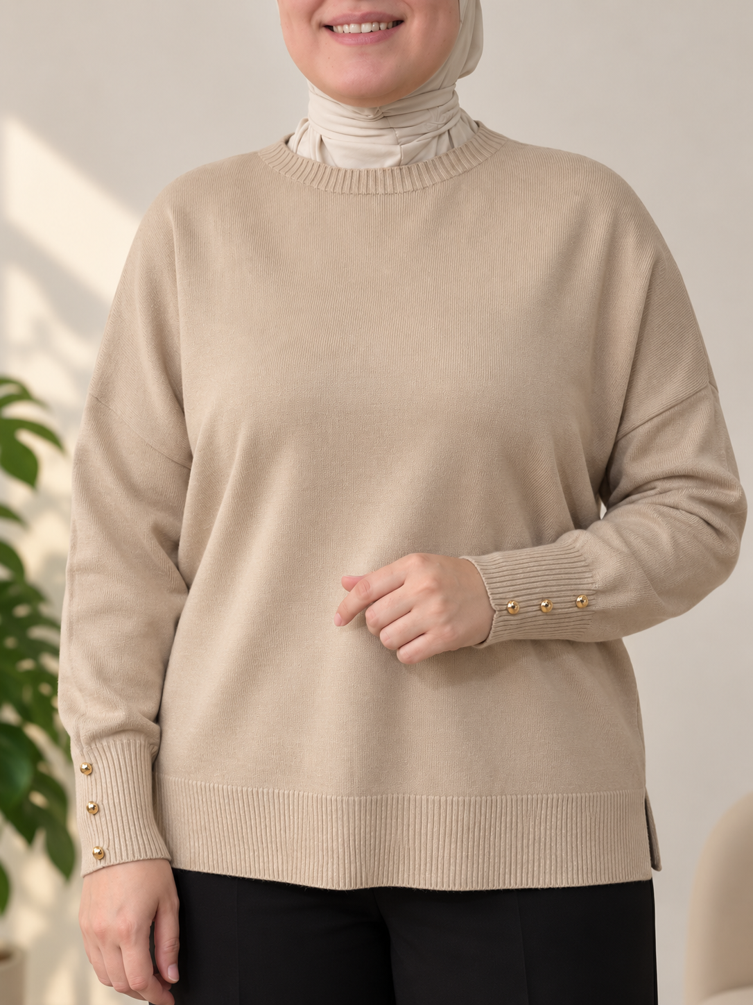 Pull élégance  en maille -luna-