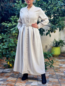 Robe Farah en velours côtelé