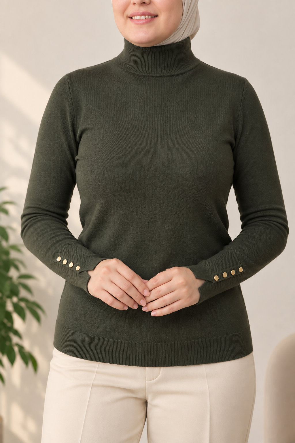 Pull Essentiel -à bouton-