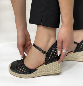 Espadrilles Élégantes -Noir-AB-