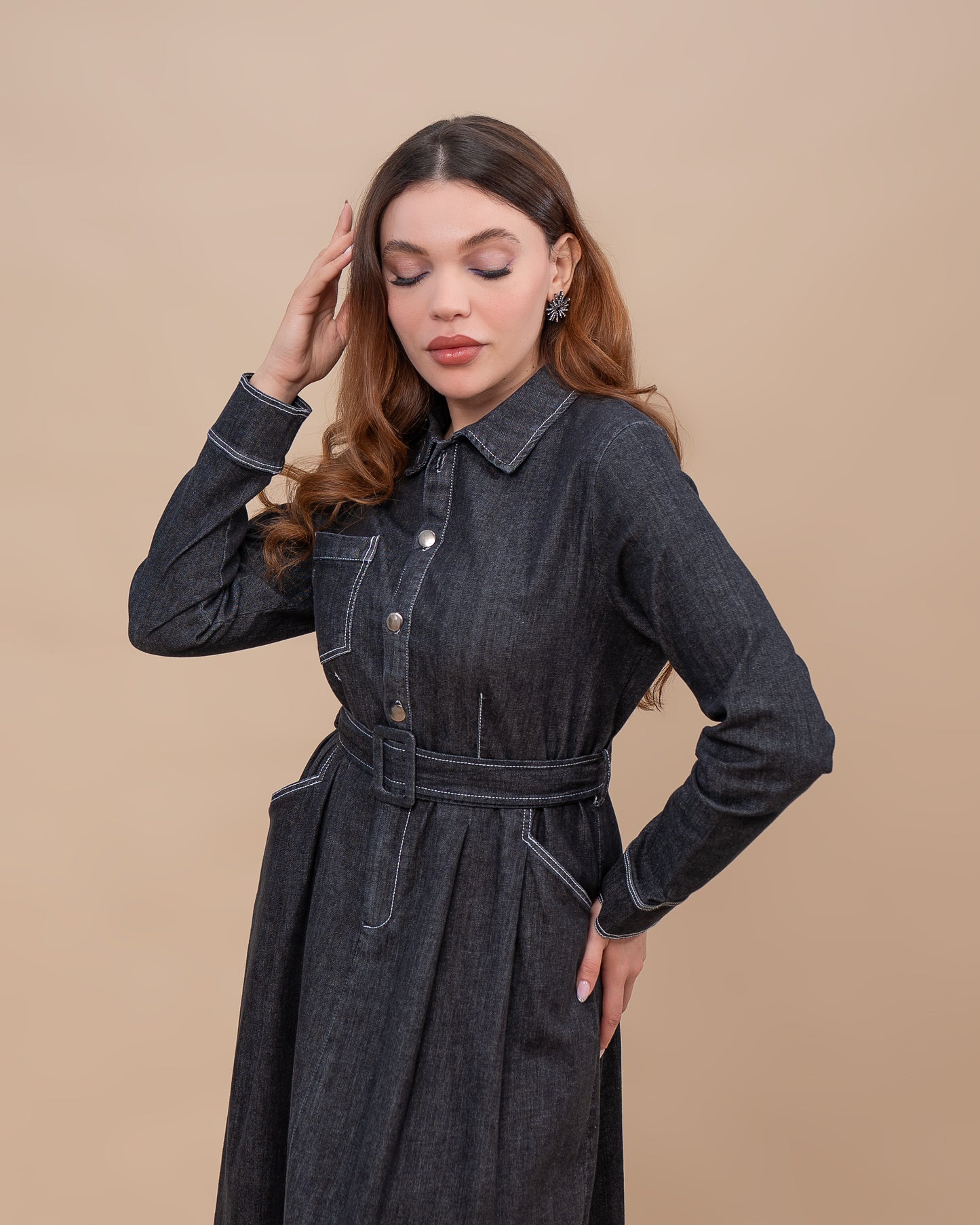 Robe Denim Élégance