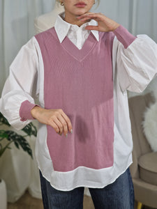 Pull style chemise