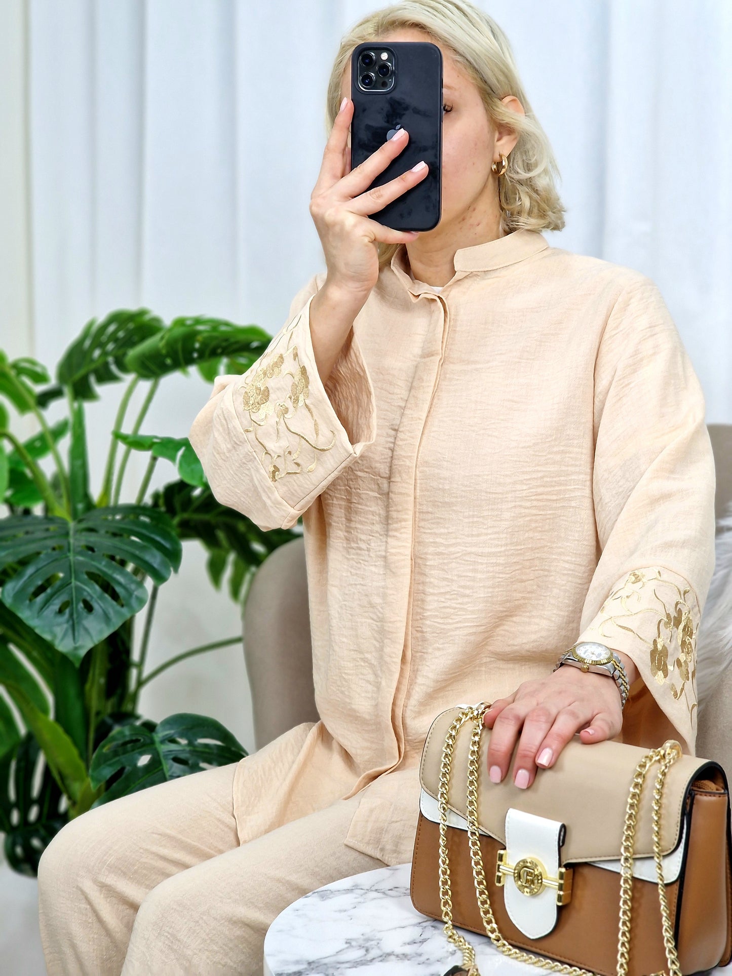 Ensemble NOUR brodé