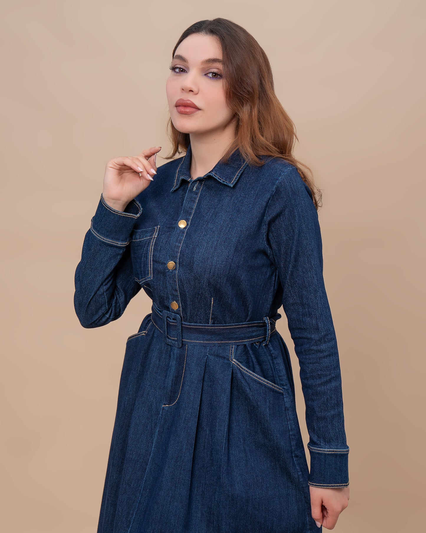 Robe Denim Élégance
