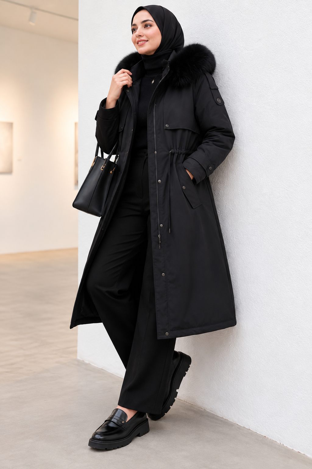 Manteau Parka long Lina