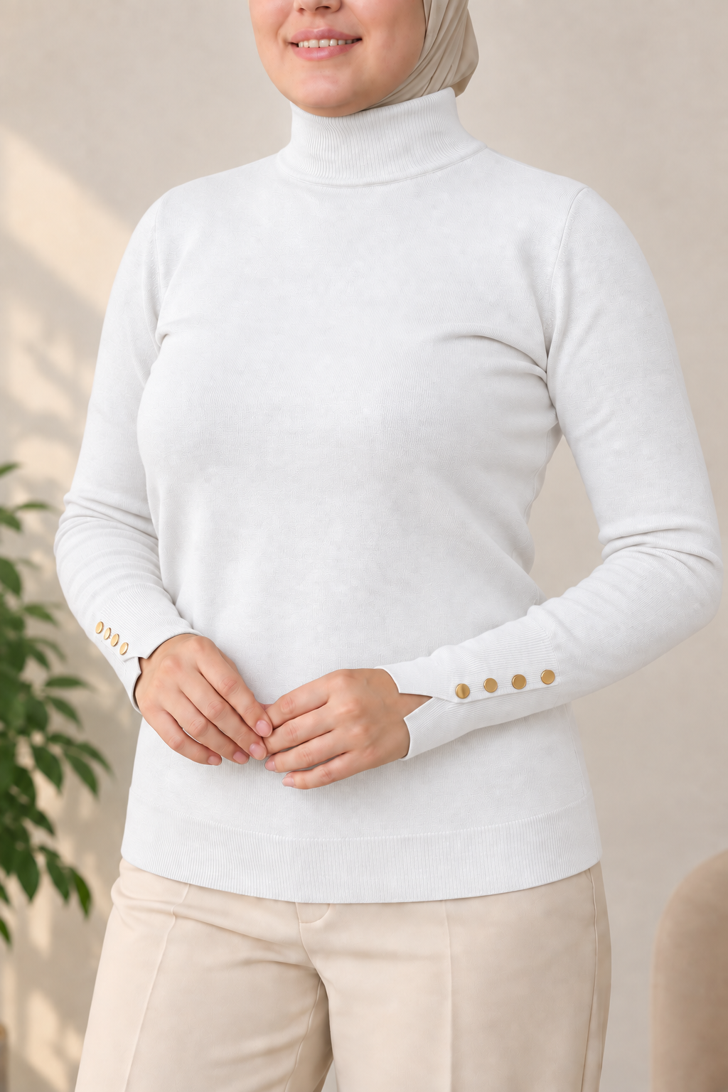 Pull Essentiel -à bouton-