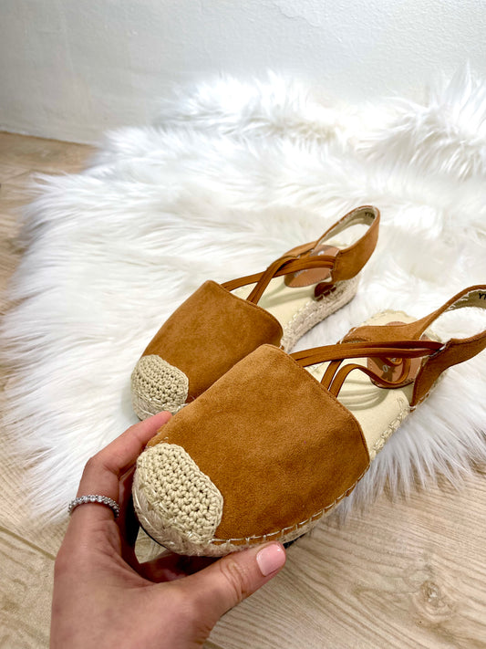 Sandales Espadrilles Élégantes -Tabac-