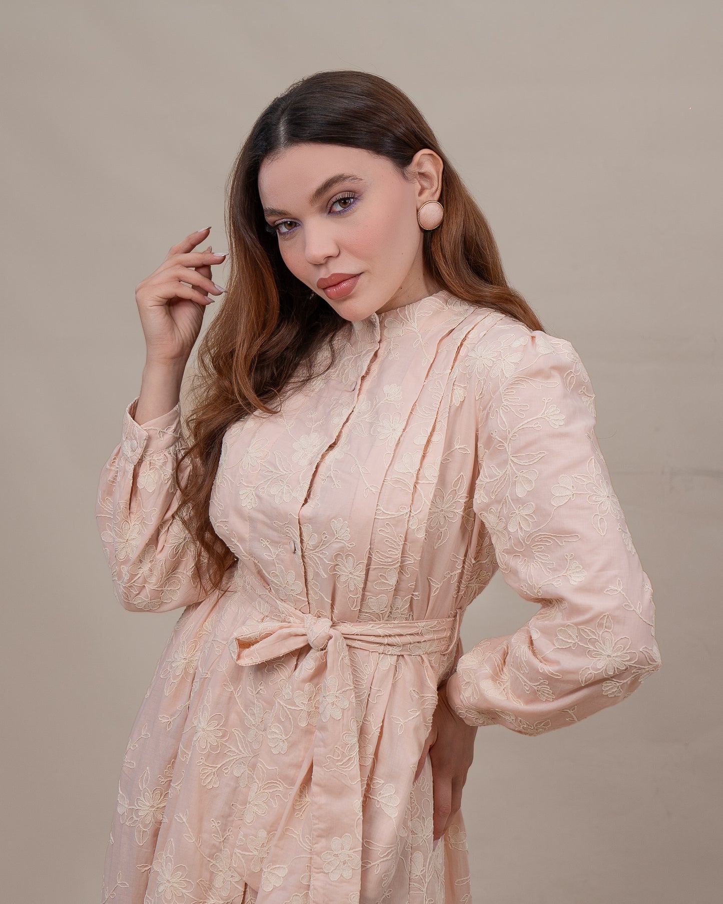 Robe Elora – Broderie Cordon Relief