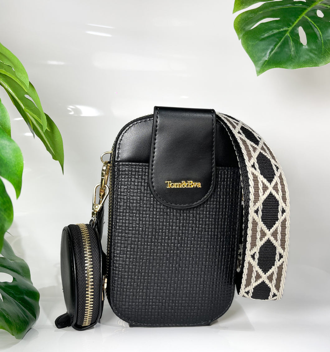 Mini sac imprimé Noir – Tom&Eva