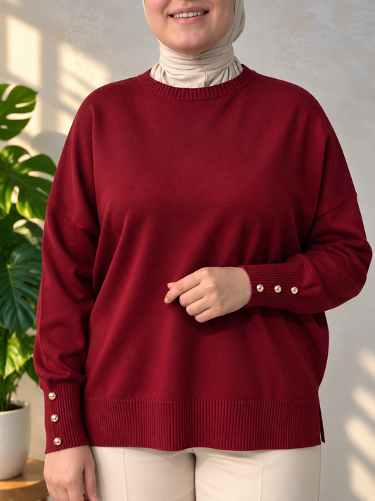 Pull élégance  en maille -luna-